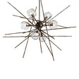Hubbardton Forge 2021 Bronze Clear Glass (ZM) Multi Griffin Starburst Pendant