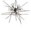 Hubbardton Forge 2021 Oil Rubbed Bronze Clear Glass (ZM) Multi Griffin Starburst Pendant