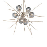 Hubbardton Forge 2021 Soft Gold Cool Grey Glass (YL) Multi Griffin Starburst Pendant