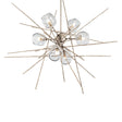 Hubbardton Forge 2021 Soft Gold Clear Glass (ZM) Multi Griffin Starburst Pendant
