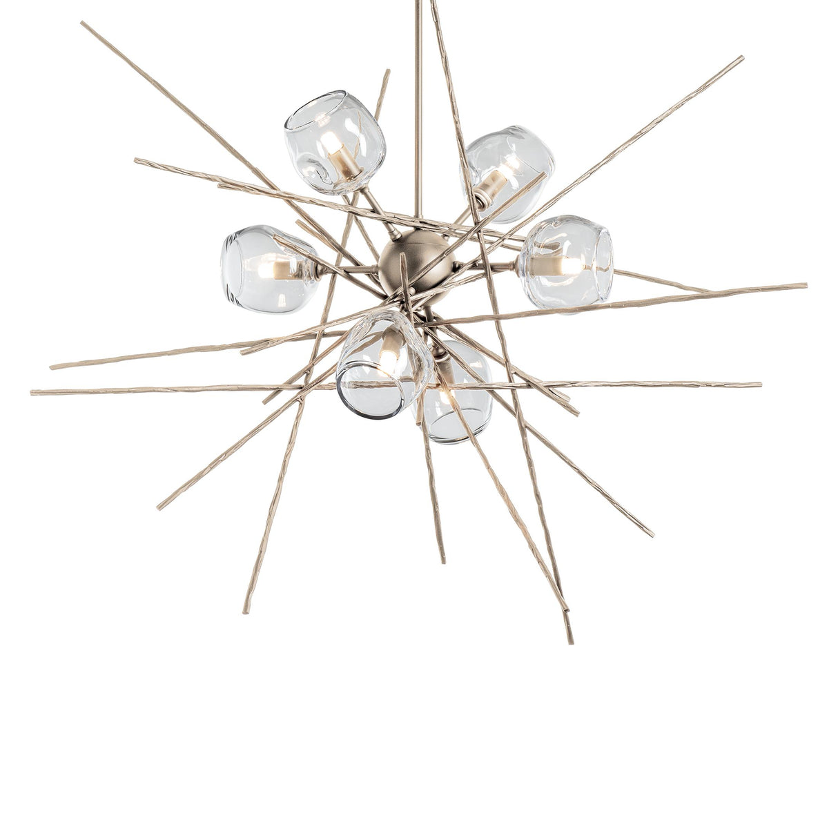 Hubbardton Forge 2021 Soft Gold Clear Glass (ZM) Multi Griffin Starburst Pendant