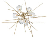 Hubbardton Forge 2021 Modern Brass Clear Glass (ZM) Multi Griffin Starburst Pendant