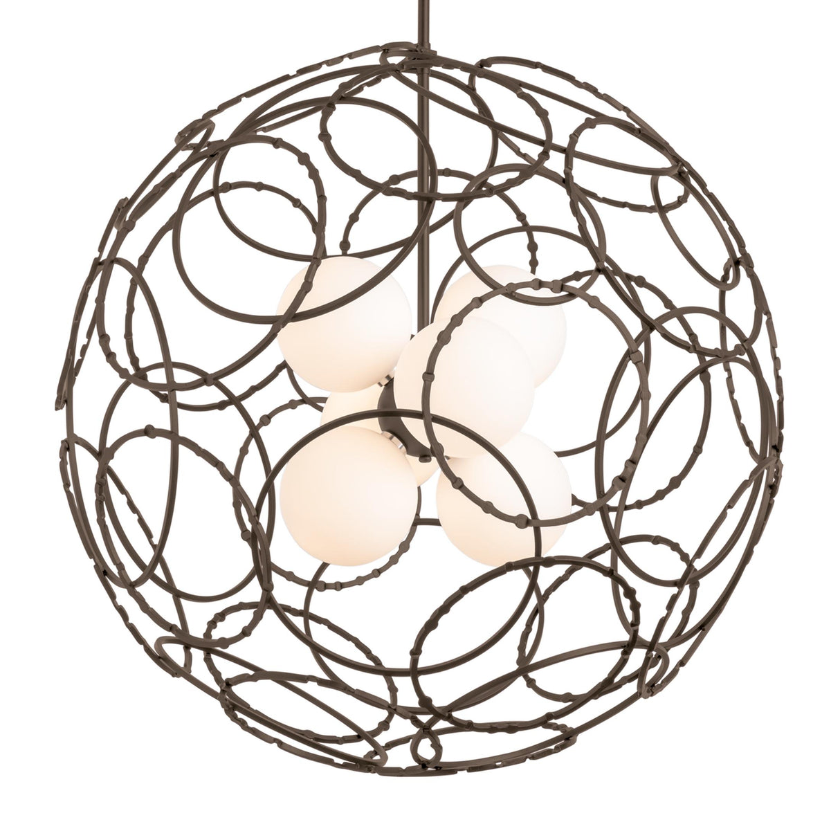 Hubbardton Forge 2021 Bronze Opal Glass (GG) Multi Olympus Orb Pendant