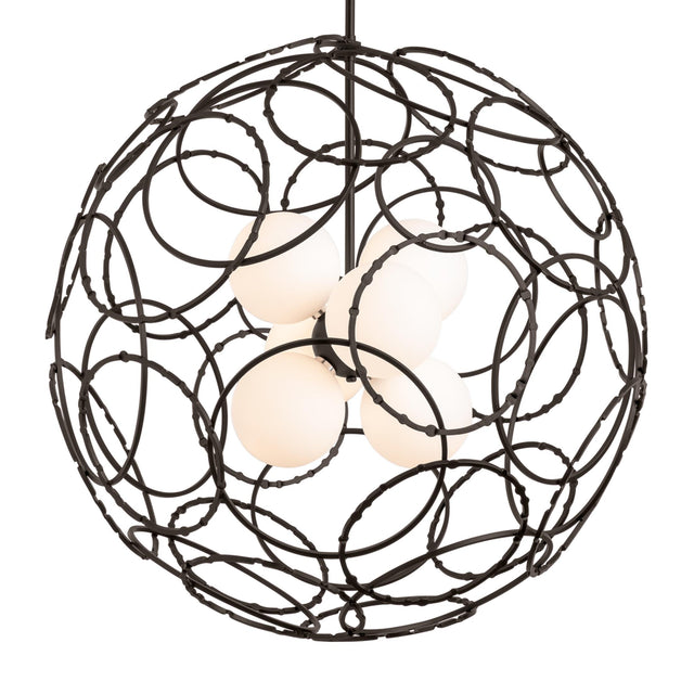 Hubbardton Forge 2021 Dark Smoke Opal Glass (GG) Multi Olympus Orb Pendant