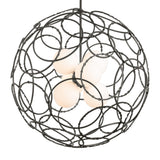 Hubbardton Forge 2021 Natural Iron Opal Glass (GG) Multi Olympus Orb Pendant