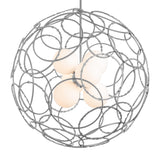 Hubbardton Forge 2021 Vintage Platinum Opal Glass (GG) Multi Olympus Orb Pendant