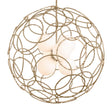 Hubbardton Forge 2021 Soft Gold Opal Glass (GG) Multi Olympus Orb Pendant