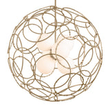 Hubbardton Forge 2021 Soft Gold Opal Glass (GG) Multi Olympus Orb Pendant