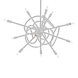 Hubbardton Forge 2021 Vintage Platinum Multi Olympus 12-Light Starburst Pendant