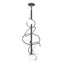 Hubbardton Forge 2021 Dark Smoke Opal Glass (GG) Multi Olympus Vertical Pendant