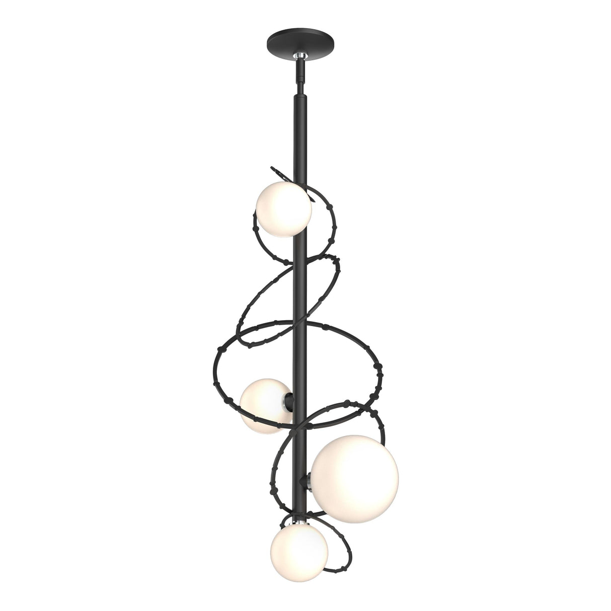 Hubbardton Forge 2021 Black Opal Glass (GG) Multi Olympus Vertical Pendant
