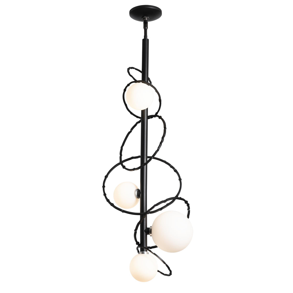 Hubbardton Forge 2021 Black Opal Glass (GG) Multi Olympus Vertical Pendant