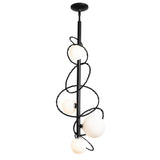 Hubbardton Forge 2021 Black Opal Glass (GG) Multi Olympus Vertical Pendant