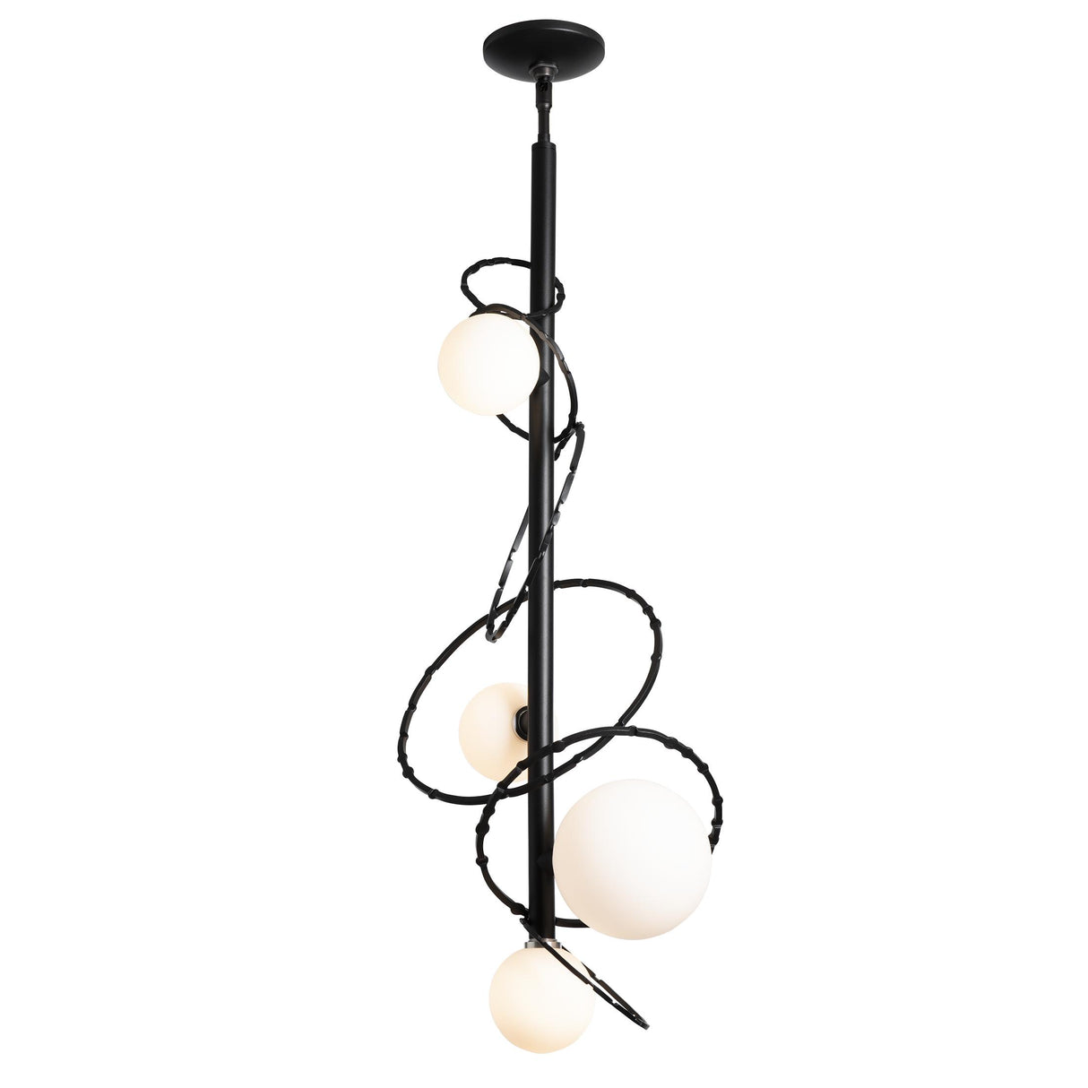 Hubbardton Forge 2021 Black Opal Glass (GG) Multi Olympus Vertical Pendant