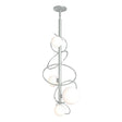 Hubbardton Forge 2021 Vintage Platinum Opal Glass (GG) Multi Olympus Vertical Pendant