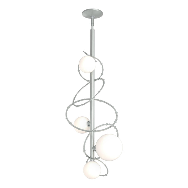 Hubbardton Forge 2021 Vintage Platinum Opal Glass (GG) Multi Olympus Vertical Pendant