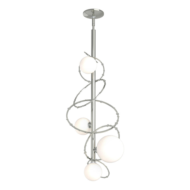 Hubbardton Forge 2021 Sterling Opal Glass (GG) Multi Olympus Vertical Pendant