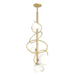 Hubbardton Forge 2021 Modern Brass Opal Glass (GG) Multi Olympus Vertical Pendant