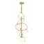 Hubbardton Forge 2021 Modern Brass Opal Glass (GG) Multi Olympus Vertical Pendant