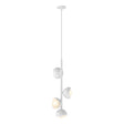 Hubbardton Forge 2022 White White Opal Glass (GG) Multi Brooklyn 4-Light Double Shade Vertical Pendant