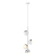 Hubbardton Forge 2022 White Vintage Platinum Opal Glass (GG) Multi Brooklyn 4-Light Double Shade Vertical Pendant