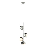 Hubbardton Forge 2022 Sterling Ink Opal Glass (GG) Multi Brooklyn 4-Light Double Shade Vertical Pendant