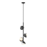 Hubbardton Forge 2022 Ink White Opal Glass (GG) Multi Brooklyn 4-Light Double Shade Vertical Pendant