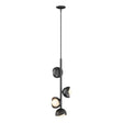 Hubbardton Forge 2022 Ink Oil Rubbed Bronze Opal Glass (GG) Multi Brooklyn 4-Light Double Shade Vertical Pendant