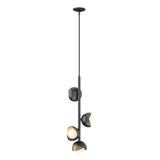 Hubbardton Forge 2022 Ink Soft Gold Opal Glass (GG) Multi Brooklyn 4-Light Double Shade Vertical Pendant