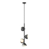 Hubbardton Forge 2022 Ink Sterling Opal Glass (GG) Multi Brooklyn 4-Light Double Shade Vertical Pendant