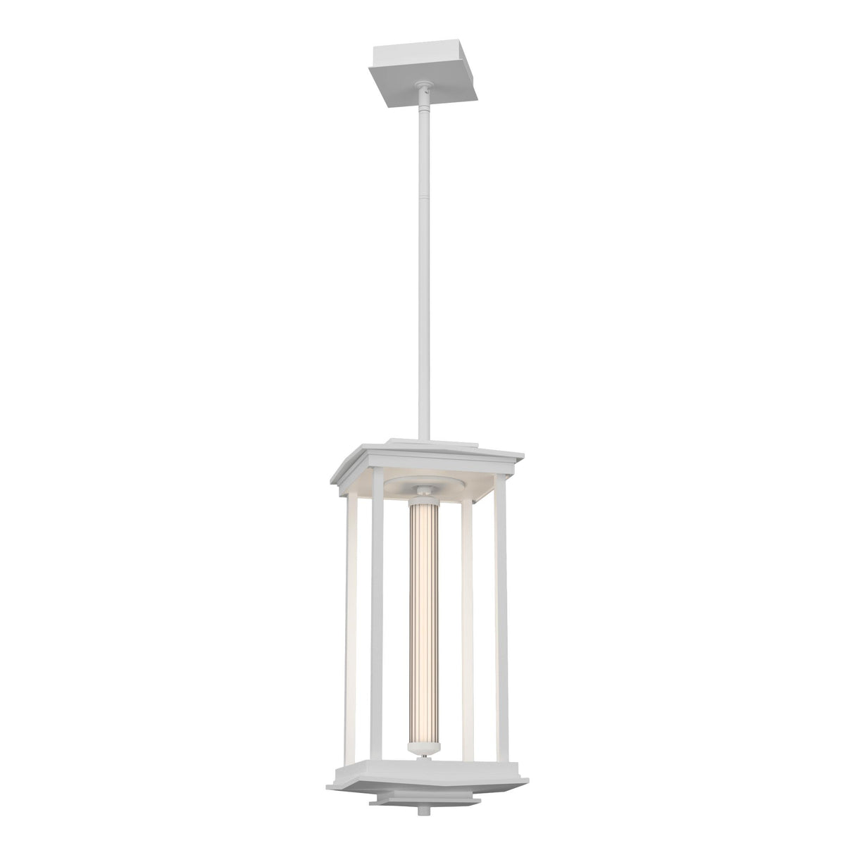 Hubbardton Forge 2023 White Clear Glass (ZM) Multi Athena 1-Light Medium LED Lantern