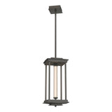 Hubbardton Forge 2023 Dark Smoke Clear Glass (ZM) Multi Athena 1-Light Medium LED Lantern