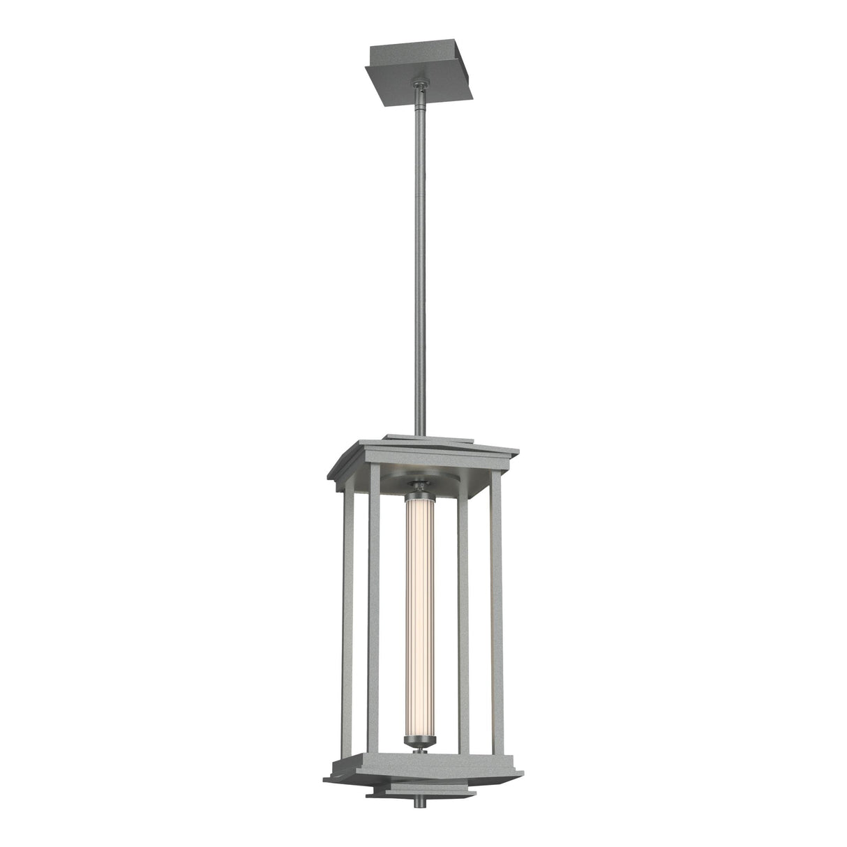Hubbardton Forge 2023 Vintage Platinum Clear Glass (ZM) Multi Athena 1-Light Medium LED Lantern