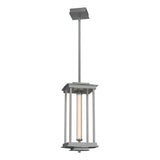 Hubbardton Forge 2023 Vintage Platinum Clear Glass (ZM) Multi Athena 1-Light Medium LED Lantern