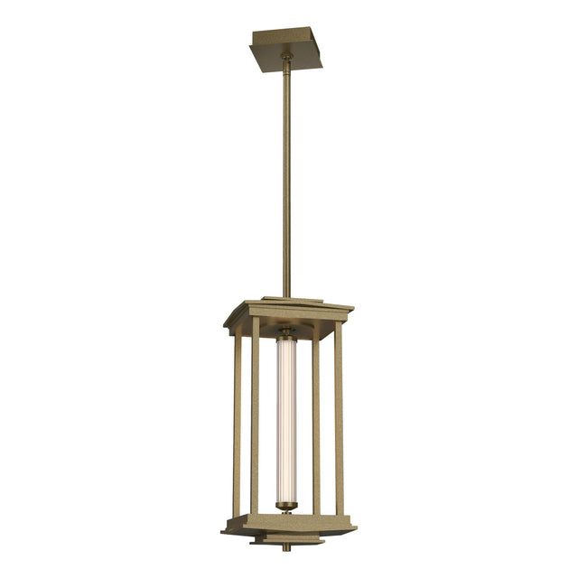 Hubbardton Forge 2023 Soft Gold Clear Glass (ZM) Multi Athena 1-Light Medium LED Lantern