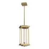 Hubbardton Forge 2023 Modern Brass Clear Glass (ZM) Multi Athena 1-Light Medium LED Lantern