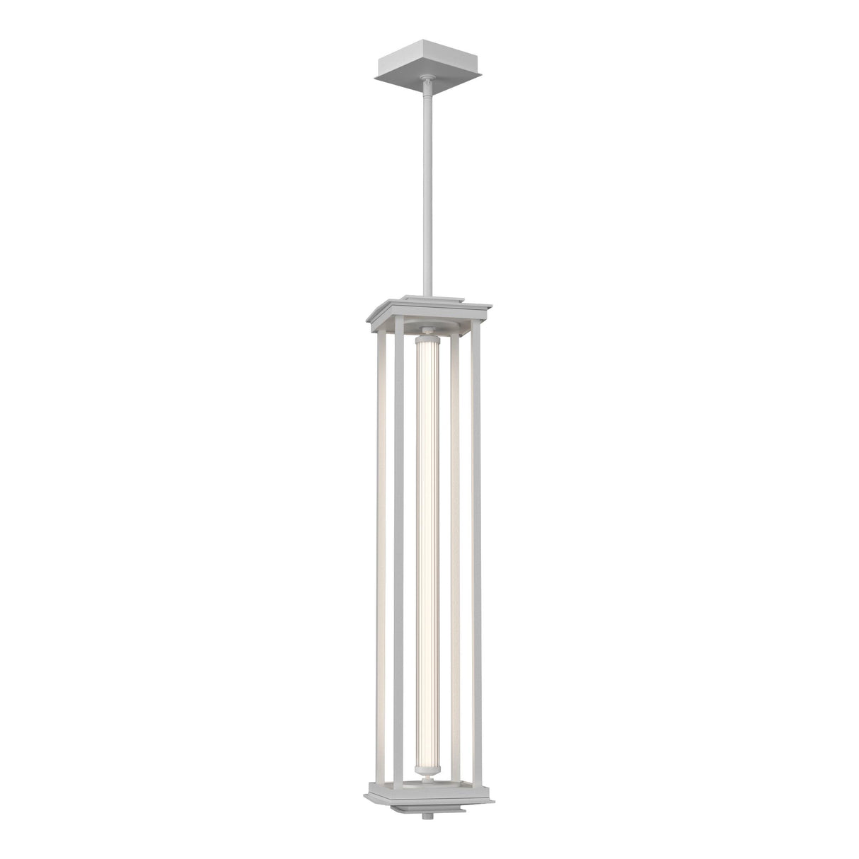 Hubbardton Forge 2023 White Clear Glass (ZM) Multi Athena 1-Light Large LED Lantern