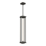 Hubbardton Forge 2023 Dark Smoke Clear Glass (ZM) Multi Athena 1-Light Large LED Lantern