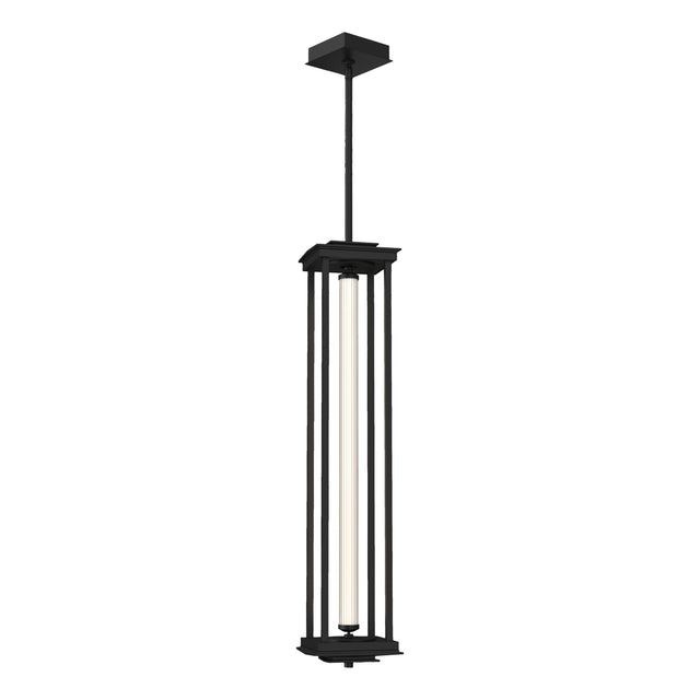 Hubbardton Forge 2023 Black Clear Glass (ZM) Multi Athena 1-Light Large LED Lantern