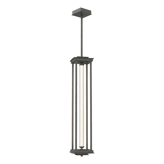 Hubbardton Forge 2023 Natural Iron Clear Glass (ZM) Multi Athena 1-Light Large LED Lantern