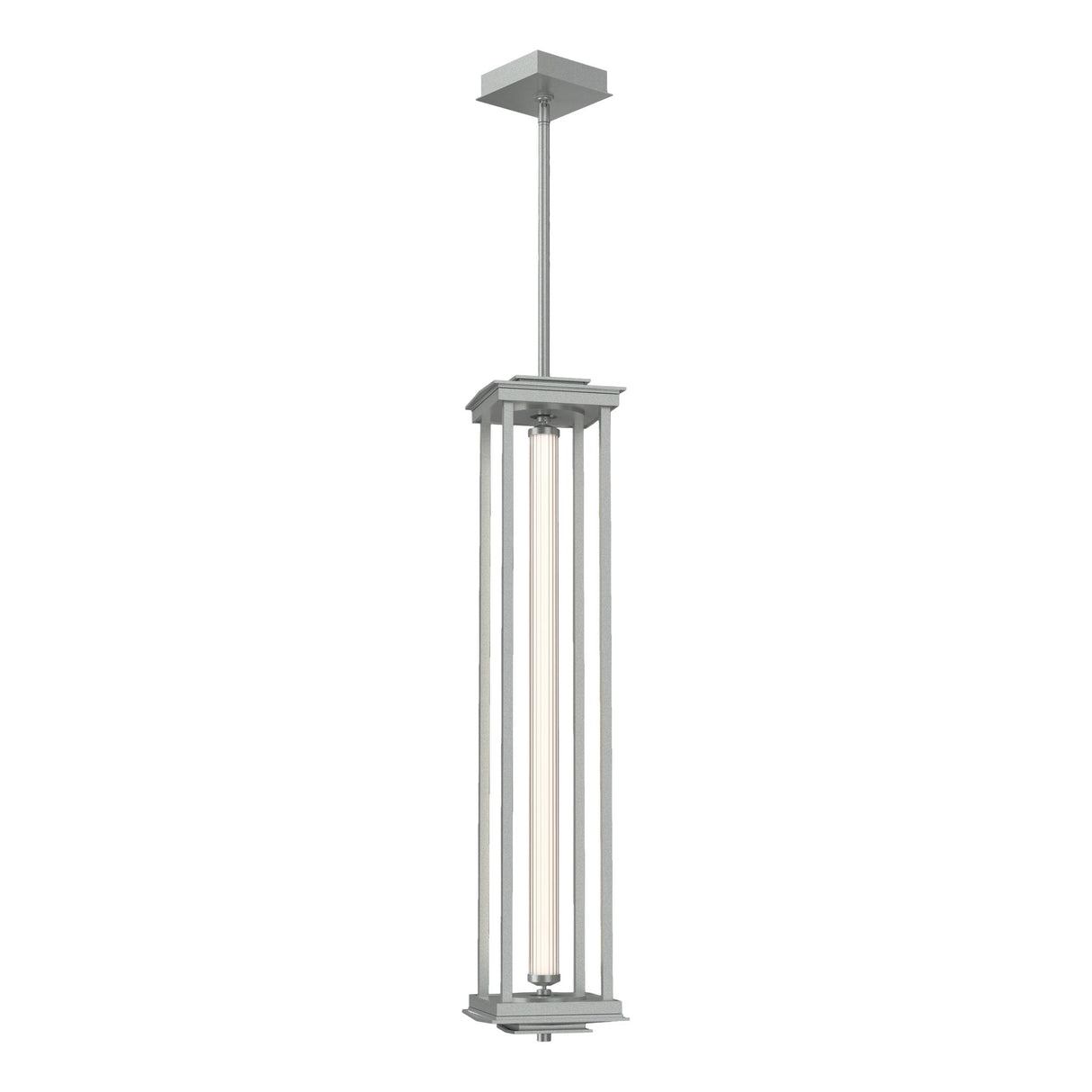 Hubbardton Forge 2023 Vintage Platinum Clear Glass (ZM) Multi Athena 1-Light Large LED Lantern