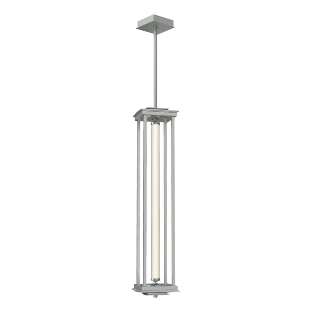 Hubbardton Forge 2023 Vintage Platinum Clear Glass (ZM) Multi Athena 1-Light Large LED Lantern