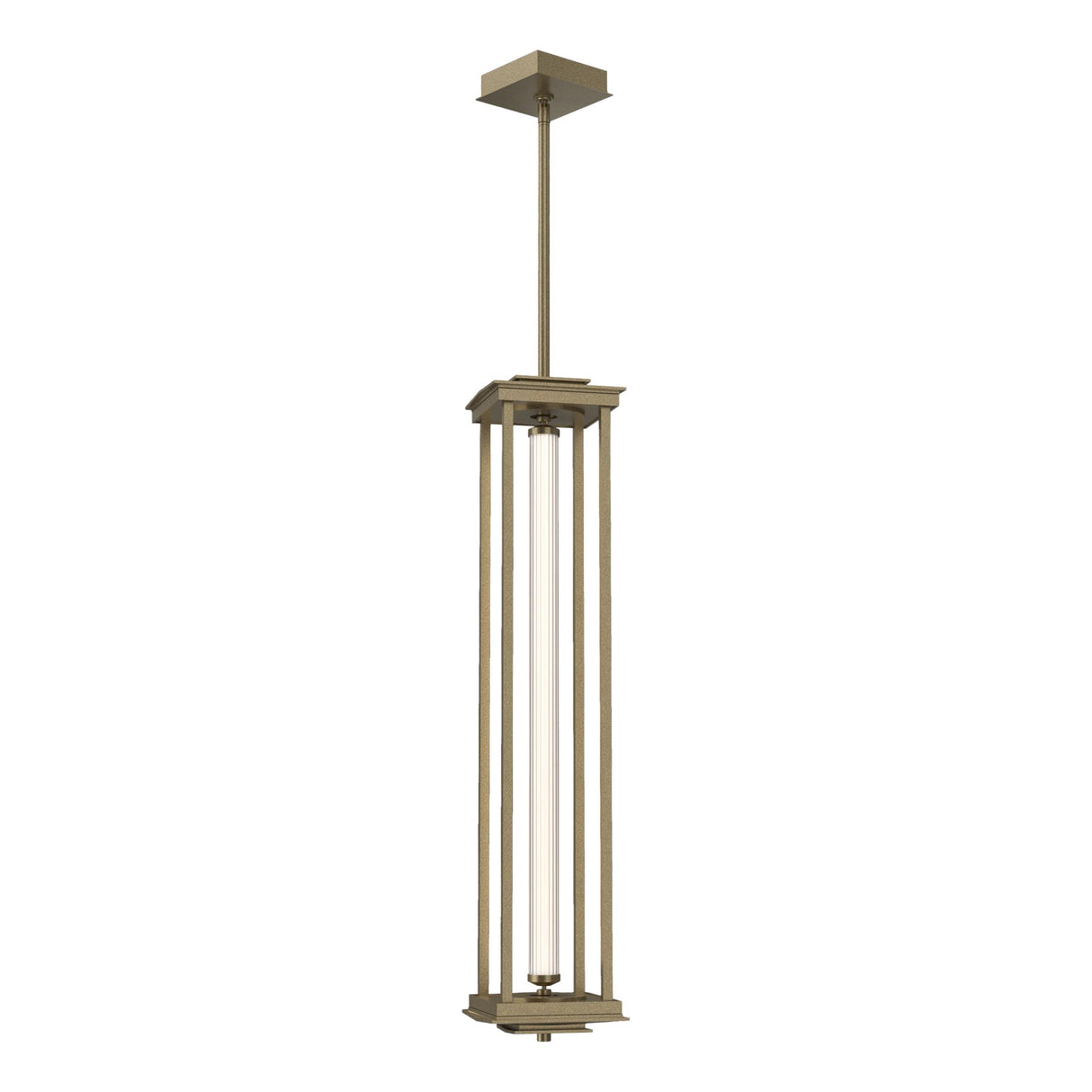 Hubbardton Forge 2023 Soft Gold Clear Glass (ZM) Multi Athena 1-Light Large LED Lantern