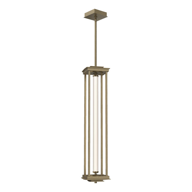 Hubbardton Forge 2023 Soft Gold Clear Glass (ZM) Multi Athena 1-Light Large LED Lantern