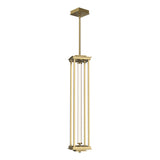 Hubbardton Forge 2023 Modern Brass Clear Glass (ZM) Multi Athena 1-Light Large LED Lantern
