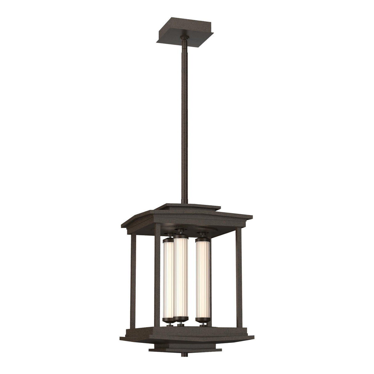 Hubbardton Forge 2023 Bronze Clear Glass (ZM) Multi Athena 3-Light LED Lantern