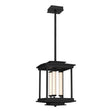 Hubbardton Forge 2023 Black Clear Glass (ZM) Multi Athena 3-Light LED Lantern