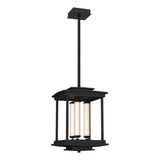 Hubbardton Forge 2023 Black Clear Glass (ZM) Multi Athena 3-Light LED Lantern