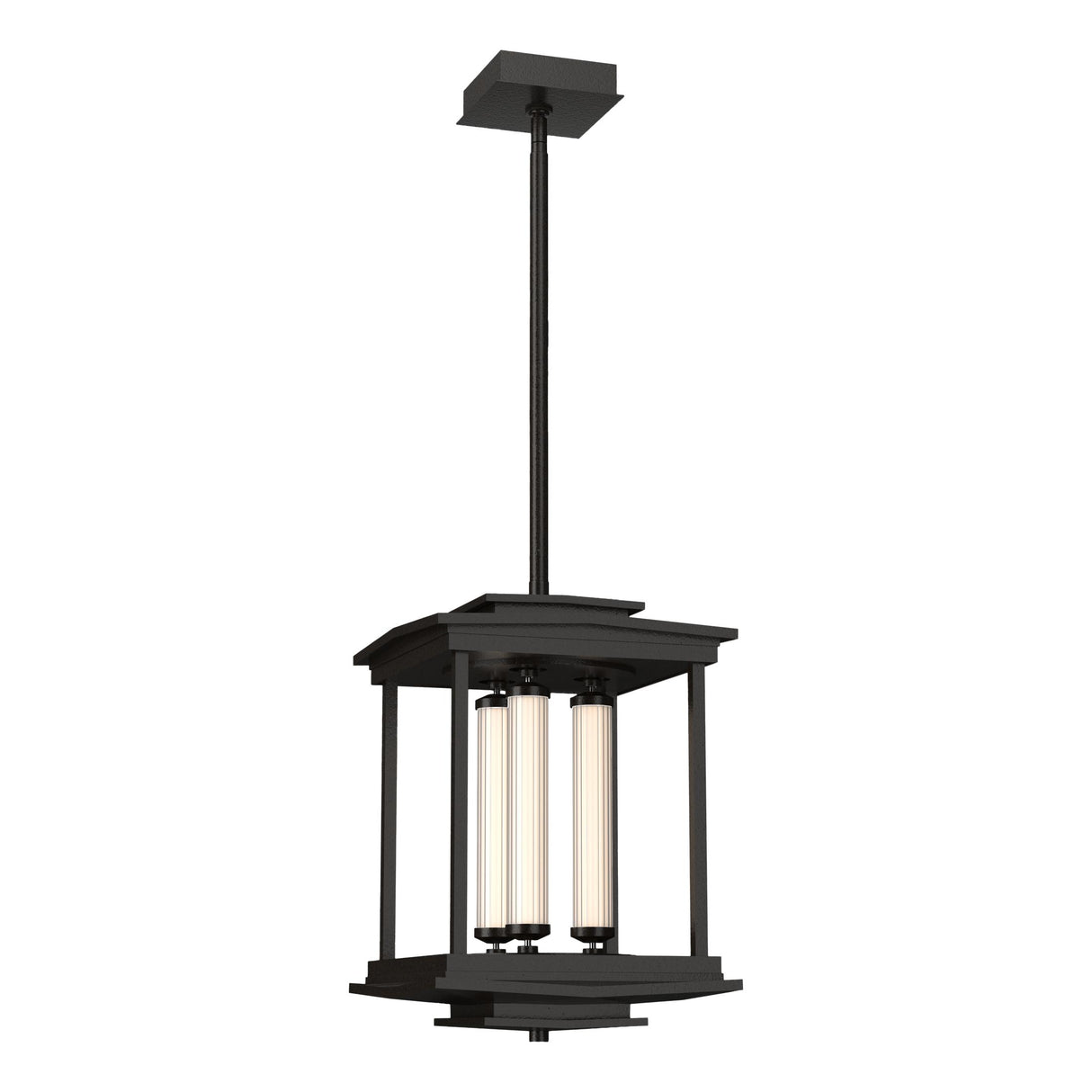 Hubbardton Forge 2023 Oil Rubbed Bronze Clear Glass (ZM) Multi Athena 3-Light LED Lantern