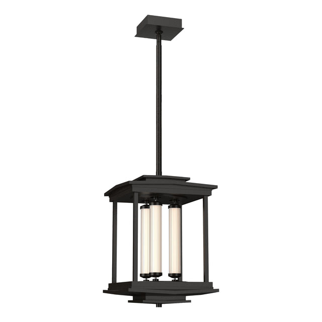 Hubbardton Forge 2023 Oil Rubbed Bronze Clear Glass (ZM) Multi Athena 3-Light LED Lantern